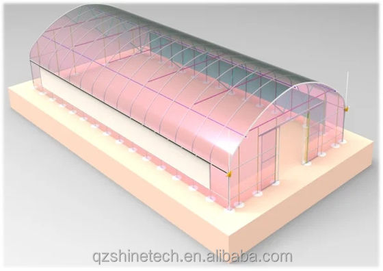 フィルムカバー 50x8m シングルスペンタイプ農業トンネル温室 高さ3.5-5M